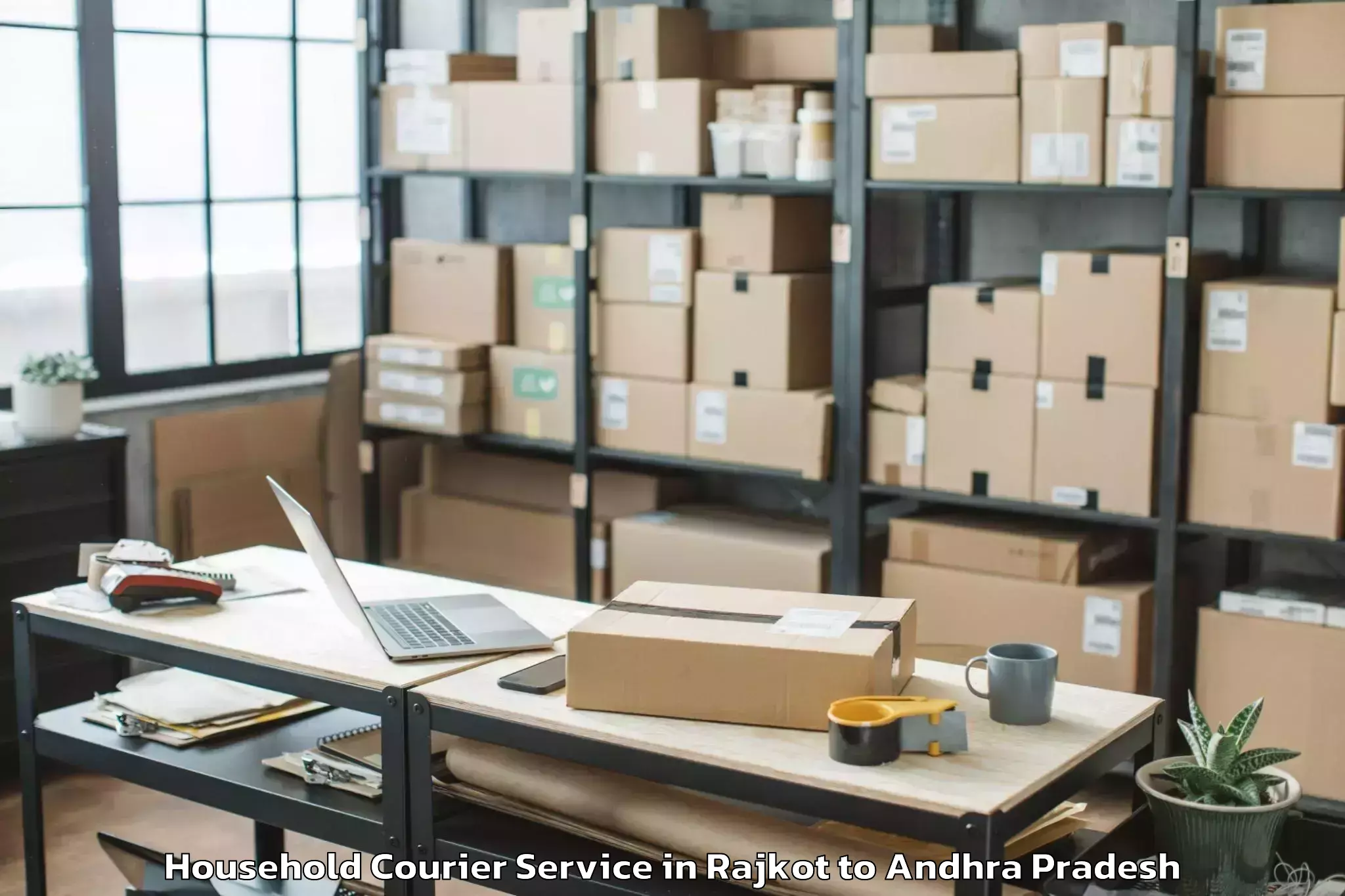 Get Rajkot to Gudivada Household Courier